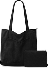 Handtasche Damen Groß Shopper Cord Tote Bag ...