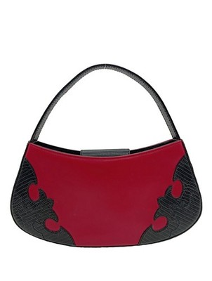ESCADA Umhängetasche Klein Damen Tasche rot-schwarz Casual-Look