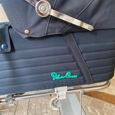 Blue silver cross vintage pram 1984