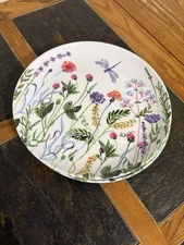 Rachel Ashwell The Farmhouse Melamine Dinner Plates Floral Spring Set of 4  