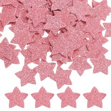 1"x1" Star Foam Stickers, 240Pcs EVA Glitters Foam Shape Sticker, Pink