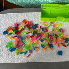 LITE BRITE Pegs Lot and Holder Box Case Pegs