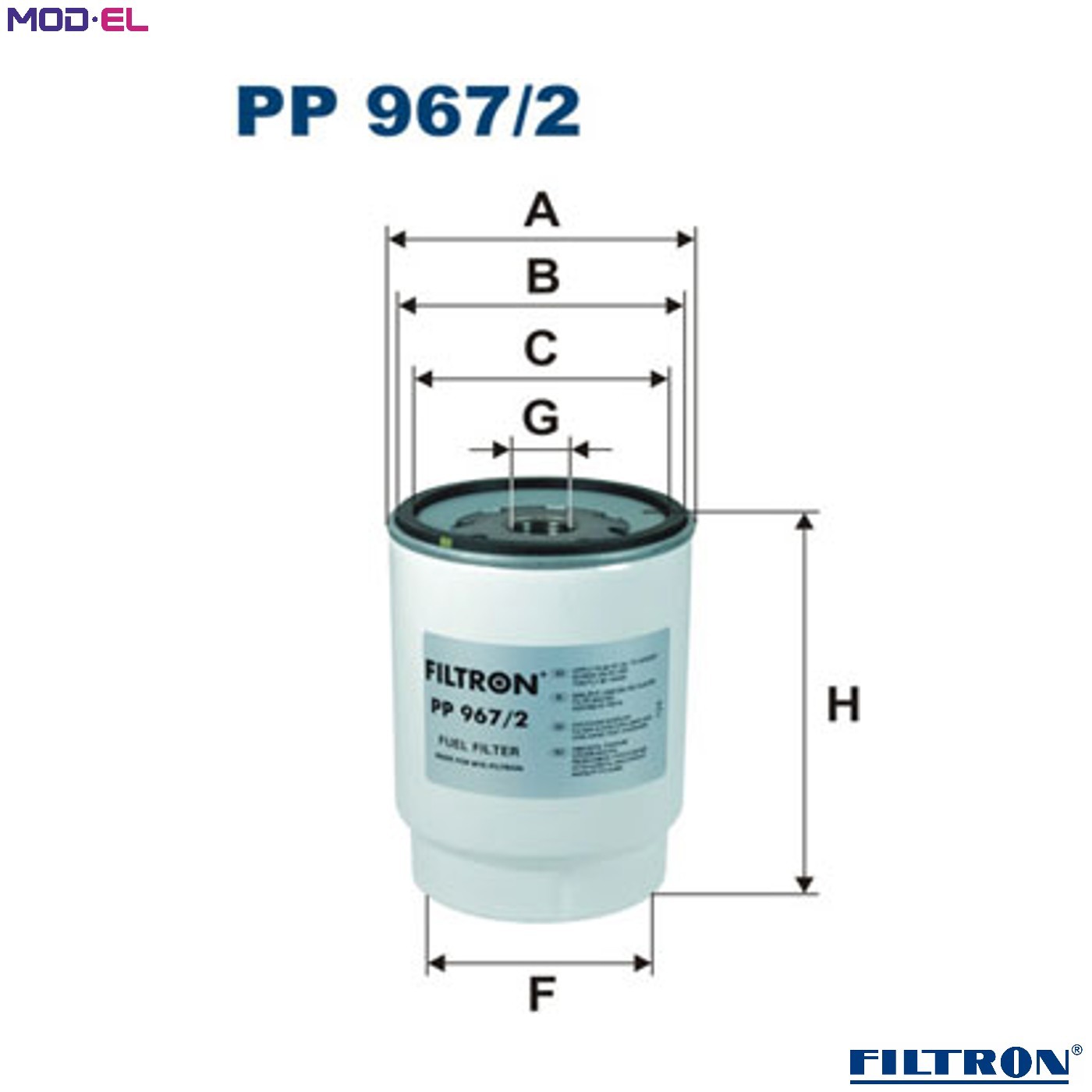 FUEL FILTER PP 967/2 FORFUEL FILTER PP 967/2 FOR KAMAZ  DOOSAN  ROSTSELMASH  666