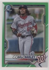 2021 Bowman Draft Chrome Green Refractor 59/99 Jordy Barley #BDC-6 0o6v