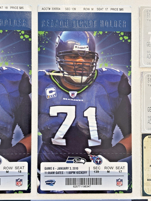 VINTAGE SPORTS TICKETS: 2002 Seattle Seahawks vs AZ Cardnals