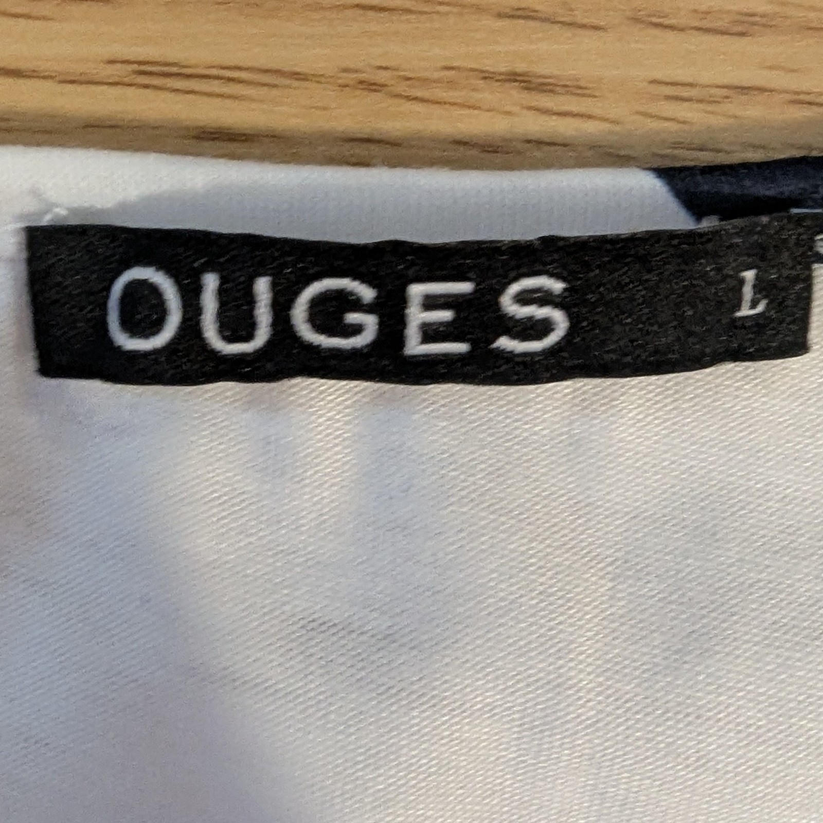 OUGES Women's Geometric V-Neck Wrap Dress Size La… - image 3