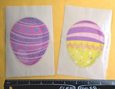 Easter Window Clings/ Glitter, Lot Of 2 Sheets