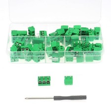 60pcs 2 Pin 3 Pin PCB Mount Screw Terminal Block Connectors 2.54mm Pitch for Hom