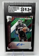 2019-20 Optic Kendrick Nunn Signature Series Green Prizm SGC AUTO 10 | Card 9.5