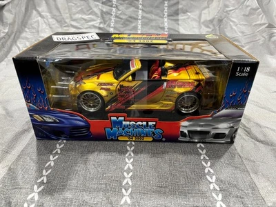 MUSCLE MACHINES 04 NISSAN 350Z MUSCLE TUNERS 1:18 GOLD *NEW* - Photo 1/4