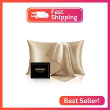 INFIIXSO Mulberry Silk Pillowcase for Hair and Skin, Silk Pillow Cases Queen Siz