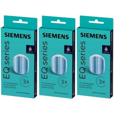 Siemens TZ80002A/TZ80002N Entkalkungstabletten, 3 Packungen 9 Tabletten