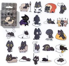 46 Cute Black Cat Stickers Set Scrapbook Journal Planner Laptop DIY Craft Decor