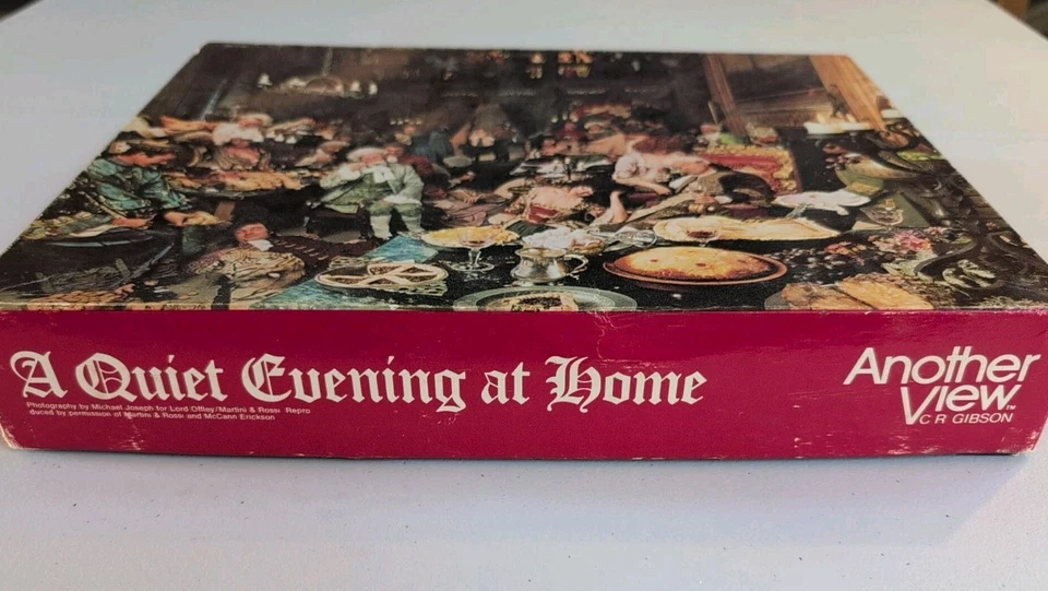 Another View Jigsaw Puzzle, CR Gibson, A Quiet Evening At Home, 1000pieces. - Image 4 of 4