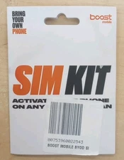 Boost Mobile BYOD SIM Card Starter Kit (Factory Sealed)