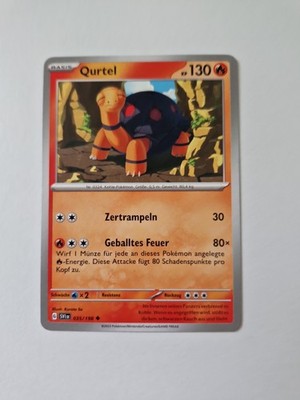 Qurtel 035/198 Normal Karmesin und Purpur Pokemon Karte Deutsch NM