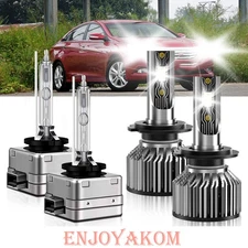 For Hyundai Sonata 2014 Combo LED HID Headlights High Low Bulbs Beam Kit 6500K