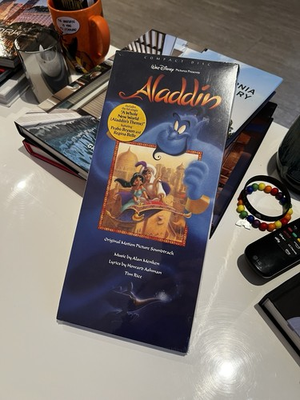 #ad Disney ALADDIN 1992 Original Soundtrack CD NEW In Longbox SEALED MINT $200.00