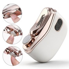 Automatic Electric Toe Nail Clippers w/ LED Light USB Rechargeable Nail Trimmer
