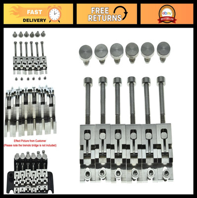 Stainless Steel Double Locking Tremolo Bridge Saddles & Screws for Floyd Rose Gu