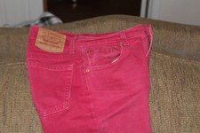 Levi's Vintage 90s Straight Leg Jeans W29 L29 Made in USA Women's Red