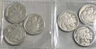 Buffalo Nickel Lot of 6 Circulated 1935 US 5C Native American Design