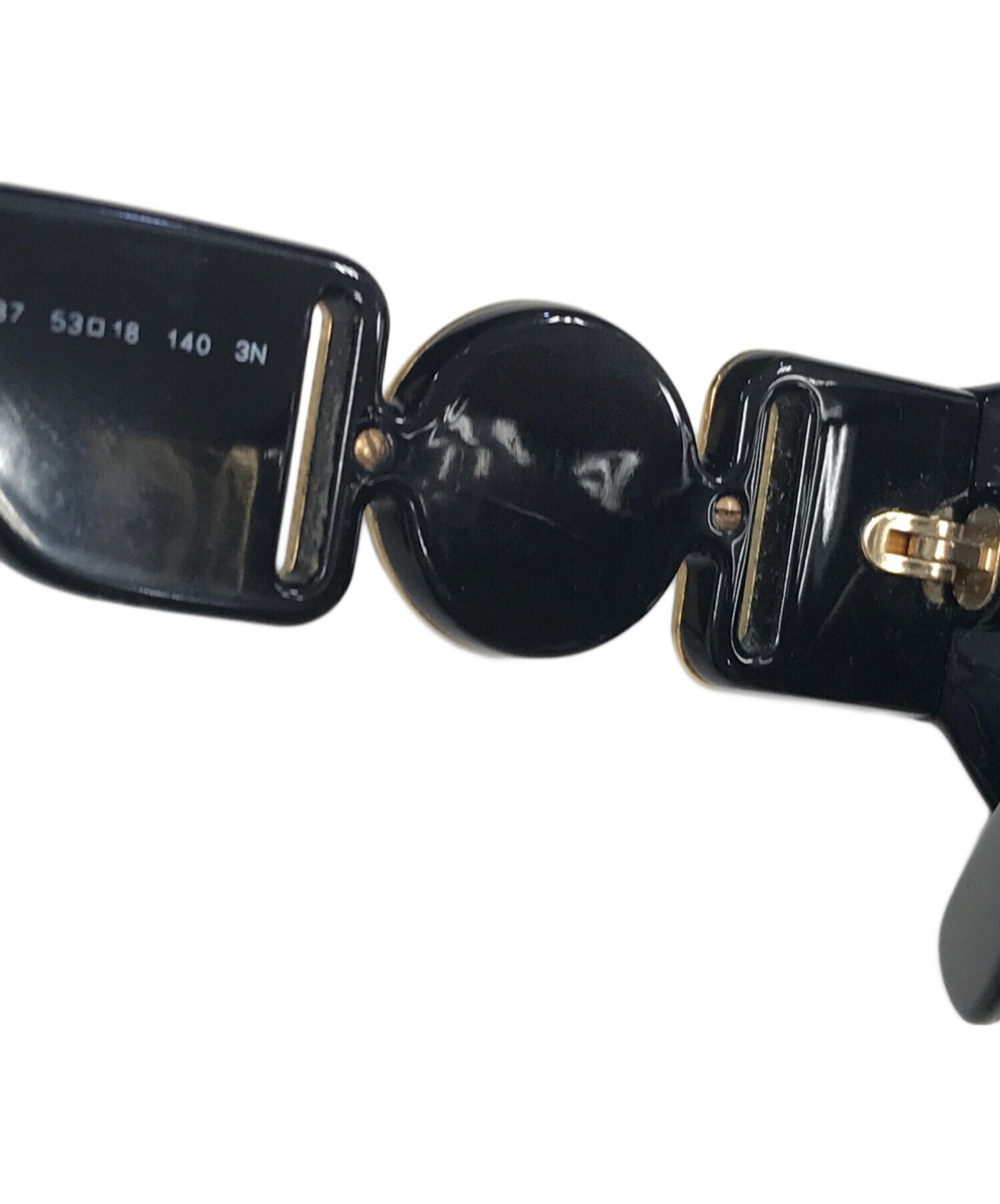 VERSACE Octagonal Sunglasses MOD4361 Black Used 53-18-140 Men's Fashion Acces... thumbnail 11