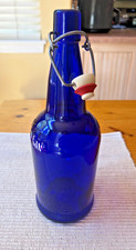 Vintage Cobalt Blue EZ CAP 16 OZ BOTTLE FLIP TOP