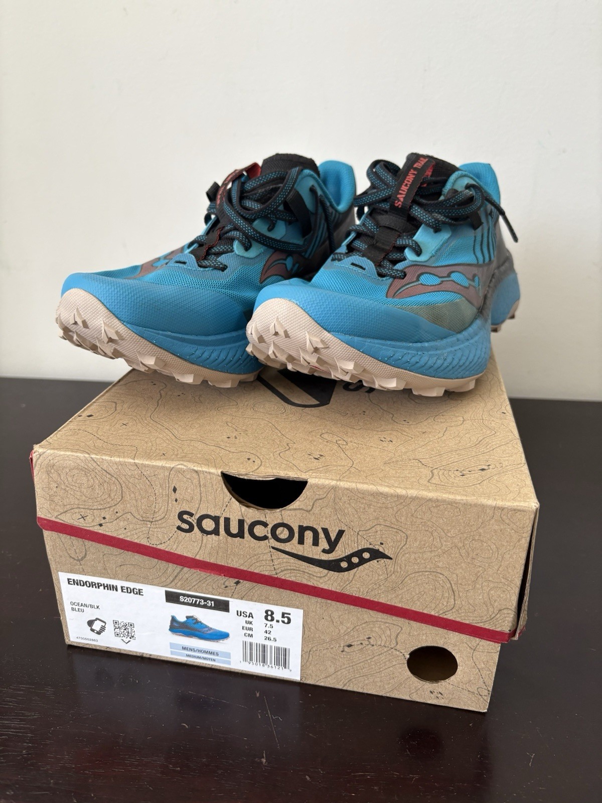 Saucony Endorphin Edge Trail Size 8.5 Us Used Blue
