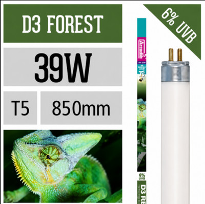 Arcadia D3 6% UVB T5 HO Bulb 34'' 39W Reptile Terrarium UVB Light Free Ship US