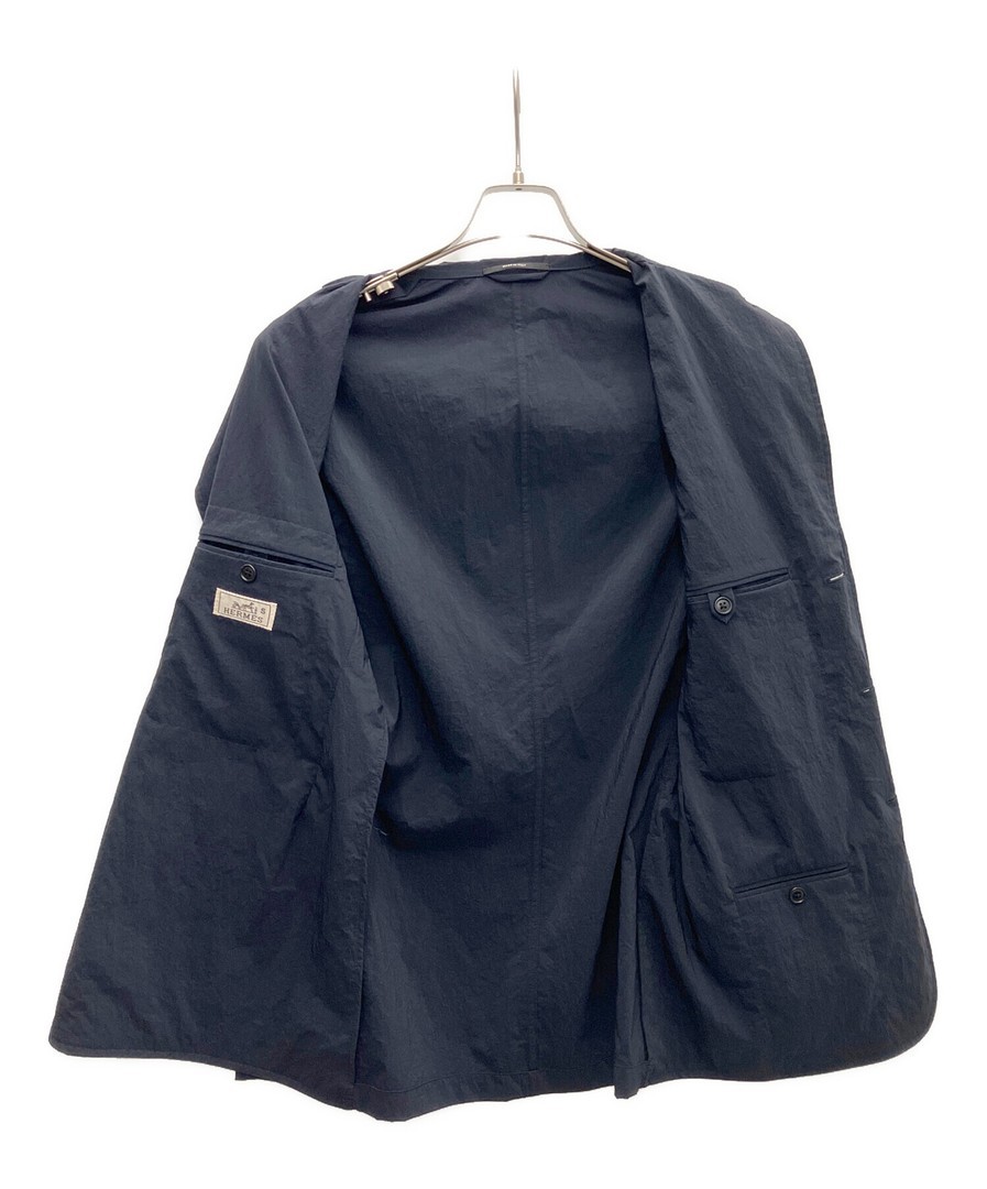 HERMES Nylon Polyester Tailored Jacket G19983K Na… - image 7