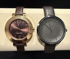 Set of Nine West Women Wristwatches. Classic and Minimalist Styles - New Battery