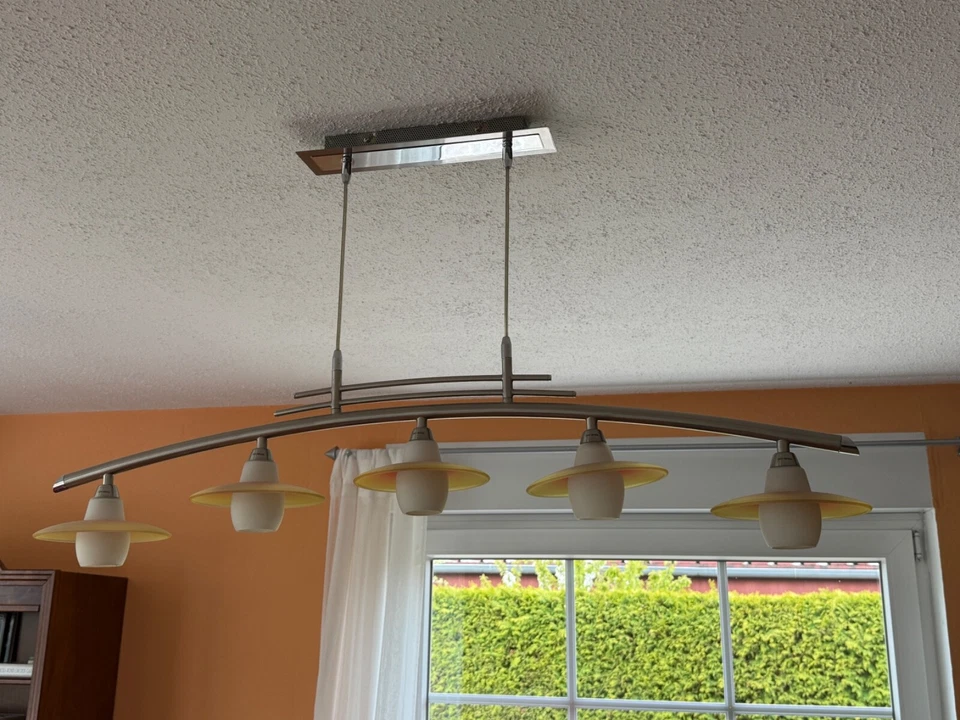 Sehr schöne Decken-Hängelampe - 5-flammig - für Wohn-/Esszimmer „Esto Helios" - Bild 4 von 4