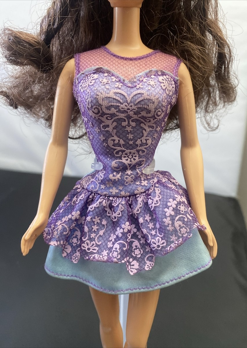 Brunette Hair BARBIE Teresa Doll MATTEL 1966 1990 Painted Purple