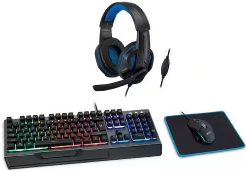 Gaming Value Pack Gift Kit Full Combo Keyboard, Mouse, Mouse Pad and Headphones - Picture 2 of 12