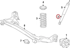 Genuine OEM Rear Shock Absorber For Toyota Sienna L LE XLE Limited FWD 2015-2016