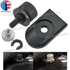 Rear Black Bolt Seat Mount Screw Cap Universal For Harley Dyna Touring Sportster