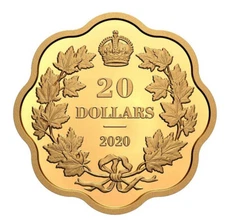 2020 Canada .9999 Silver Gilded Proof $20 Iconic Maple Leaves