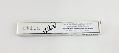 STILA Stay All Day Dual-Ended Liquid Eye Liner Intense Black & Mojito NIB