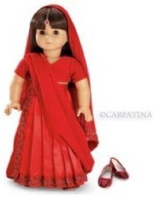 Princess & Fairy Playtime, Traditional Indian Style Sari Dress, for 18'' Dolls