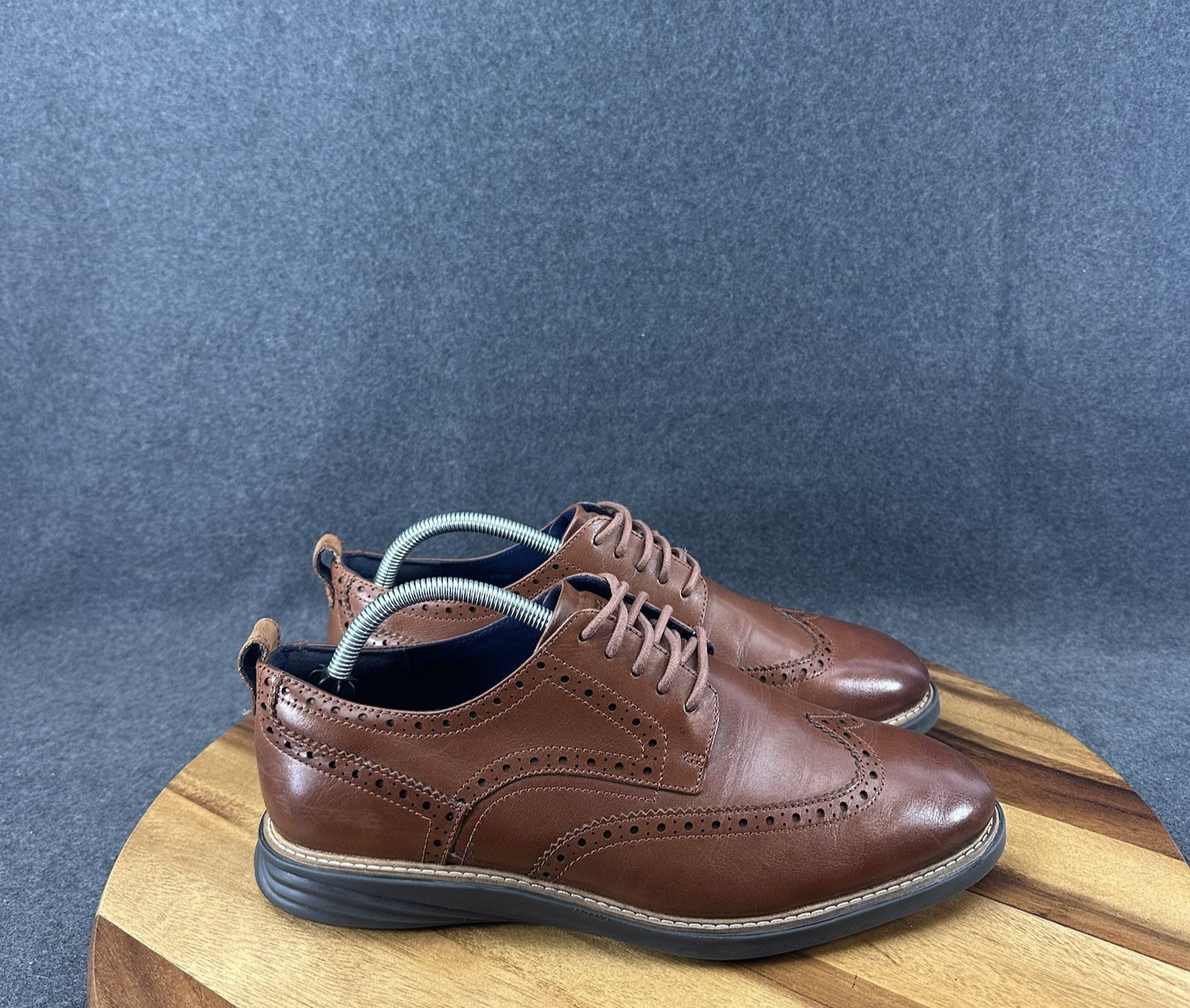 SAOLA Cole Haan Uomo GrandEvolution Wingtip Oxford British Tan Style C26385 9 5 W