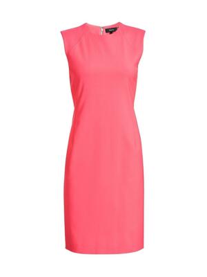 sleeveless fitted dress in good wool Kalle Merino Wool Fitted Dress - Black – Kalle Ponte Tank Dress main image 0