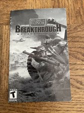 Medal Of Honor Breakthrough Owners Manual Cd Rom