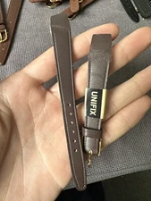 Vintage Watch Strap 14 mm Leather Nos Open Ended Top Quality