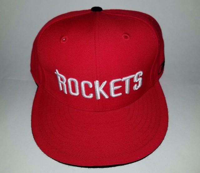 REEBOK NBA Houston Rockets 3D embroidered red hat Fitted Flatbill cap