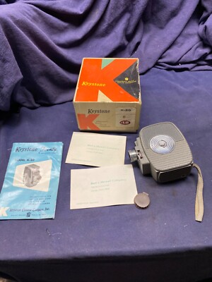 Vintage Keystone Movie Camera K20 Working 8mm Fixed Focus Lens. Low Use ...