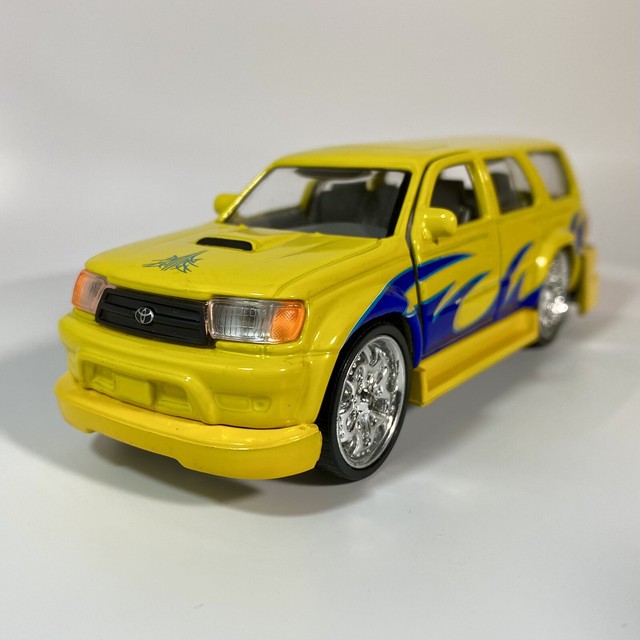 Tins Toys Toyota 4Runner Hilux Surf T50688 5 25 Diecast Yellow 10 spoke EBay