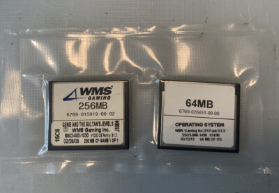 WMS WILLIAMS BB1 SLOT MACHINE SOFTWARE SET - GENIE AND THE SULTAN S JEWELS