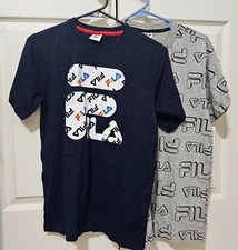 New Fila Youth 2-pack Logo T-Shirts, Boy Activewear Tees