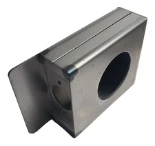1 1/2" Single Hole Weldable Steel Lockbox for Doors and Gates (Fits most Locks)